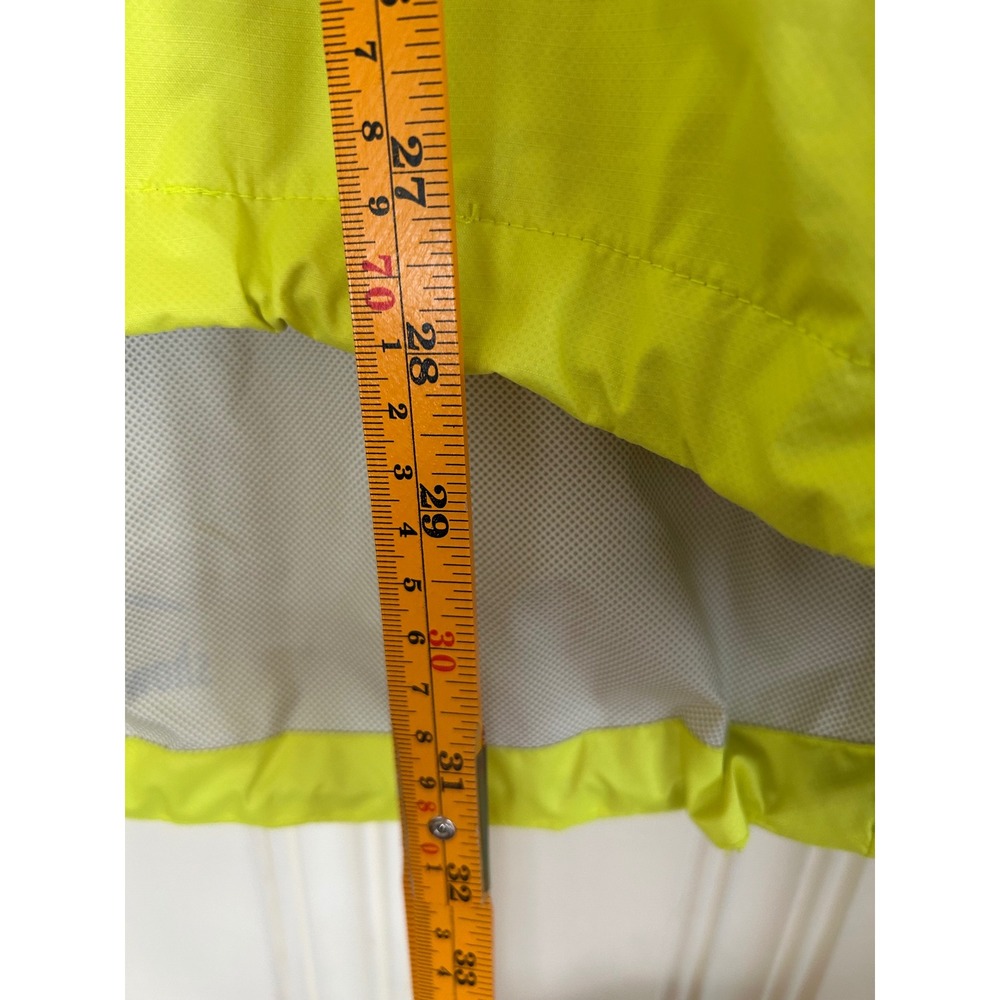 Showers Pass Mens Large Neon Yellow Reflective Cycling Rain Jacket Windbreaker - Picture 7 of 9